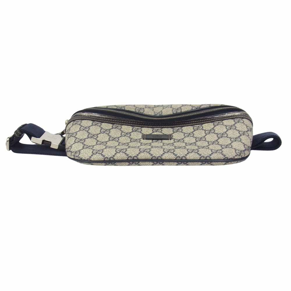 GUCCI グッチ 233269 520981 GGスプリーム ベルトバッグ PVC ネイビー系【中古】