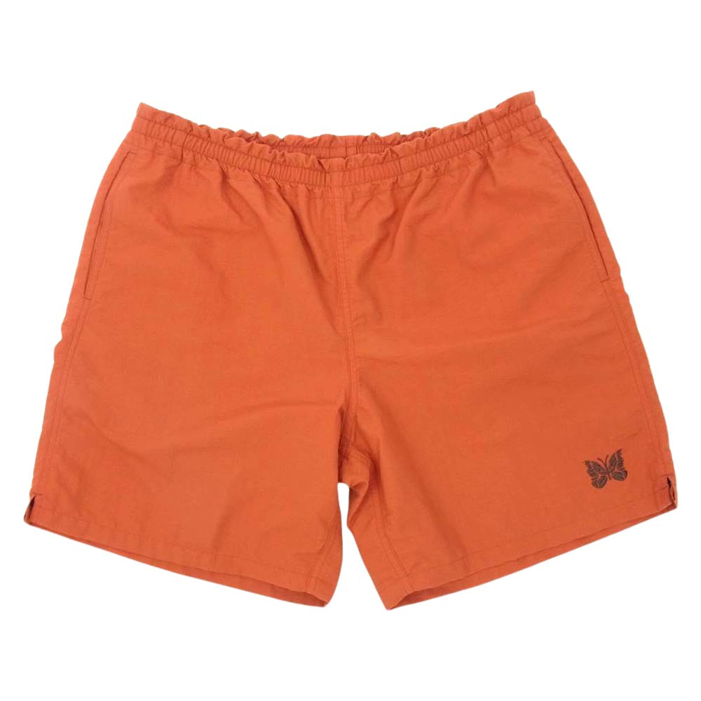 Needles ニードルス 22SS KP362 BEAMS ビームス 別注 SWIM SHORTS パピヨン刺繍 スイム ショーツ エンジ系 M【新古品】【未使用】【中古】