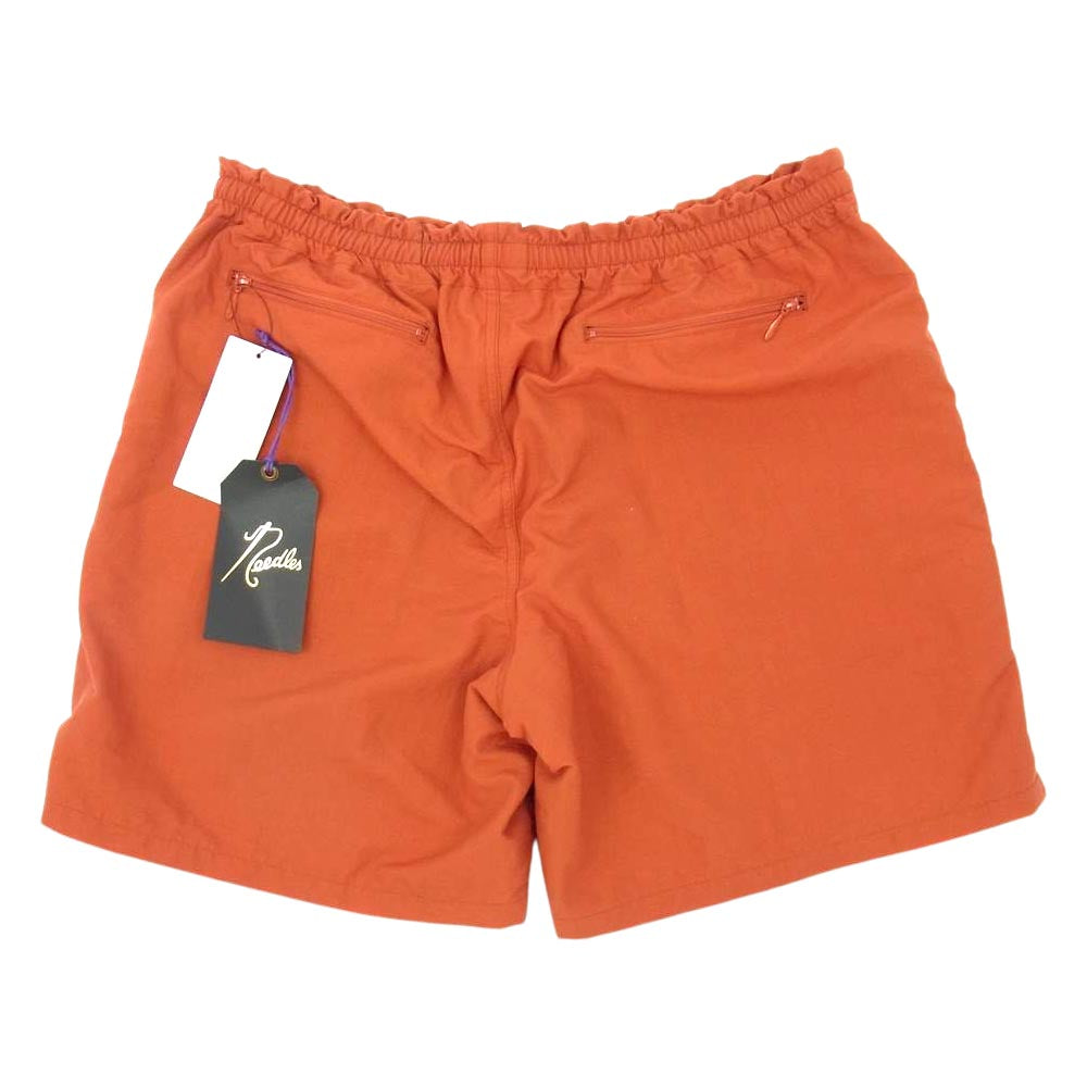 Needles ニードルス 22SS KP362 BEAMS ビームス 別注 SWIM SHORTS パピヨン刺繍 スイム ショーツ エンジ系 M【新古品】【未使用】【中古】