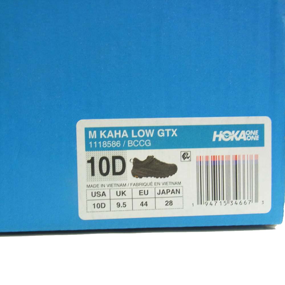 HOKA ONE ONE ホカ オネオネ 1118586 KAHA LOW GTX ゴアテックス カハ ロー スニーカー ブラック系 28cm【新古品】【未使用】【中古】