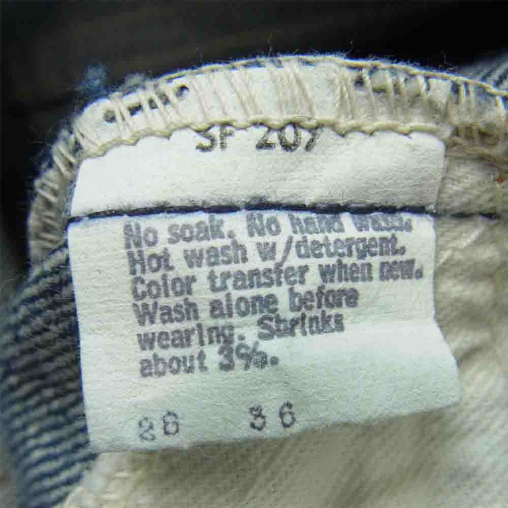 Levi's リーバイス 20517 0217 80s ボタン裏刻印 561 オレンジ タグ ブーツカット デニム パンツ インディゴブルー系【中古】