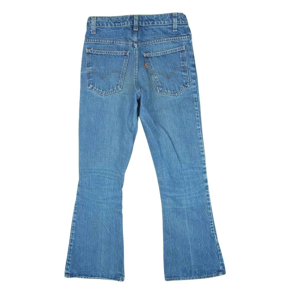 Levi's リーバイス 646 0217 70~80s オレンジ タグ ボタン裏刻印 39 ベルボトム デニム パンツ インディゴブルー系 W28 L30【中古】