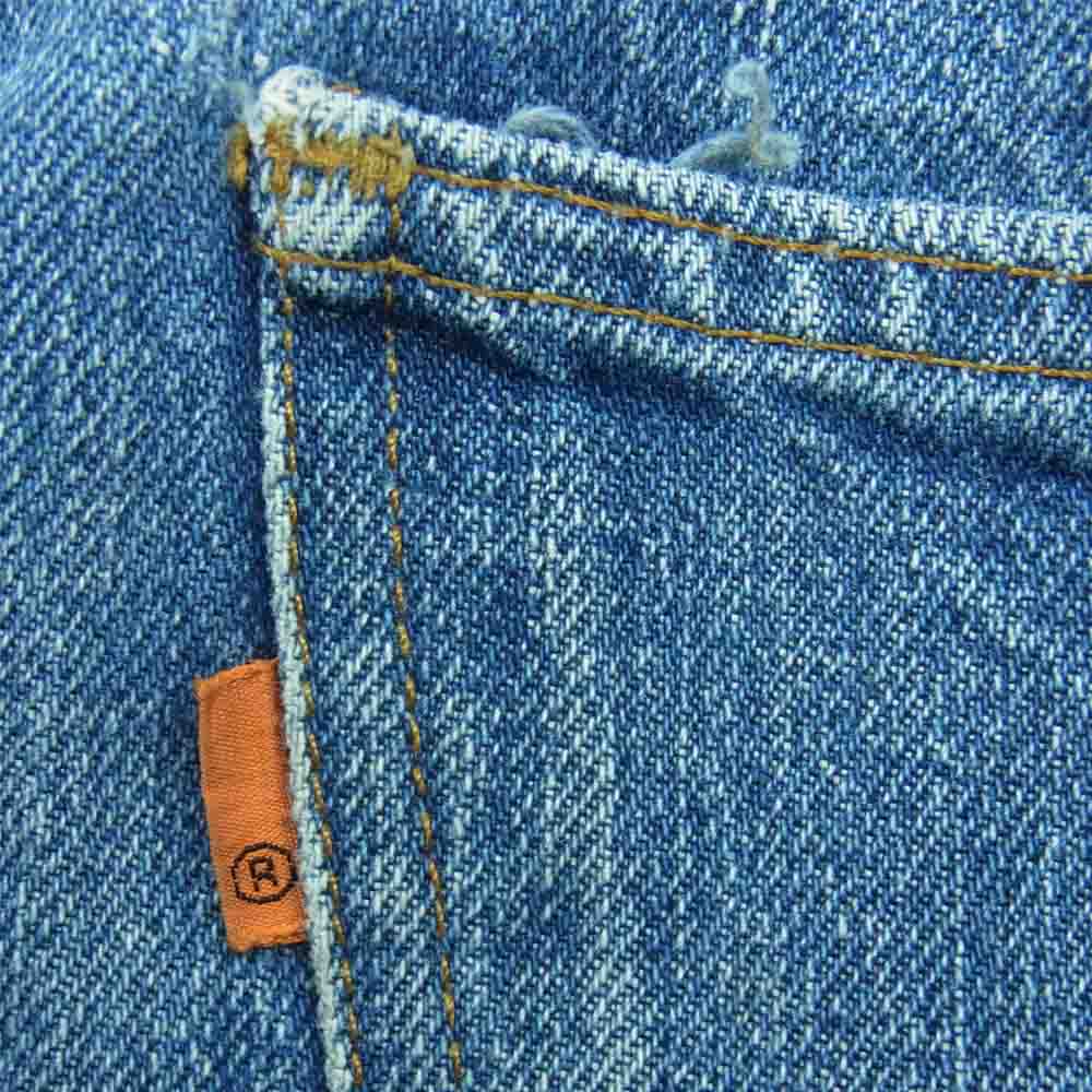 Levi's リーバイス 646 0217 70~80s オレンジ タグ ボタン裏刻印 39 ベルボトム デニム パンツ インディゴブルー系 W28 L30【中古】