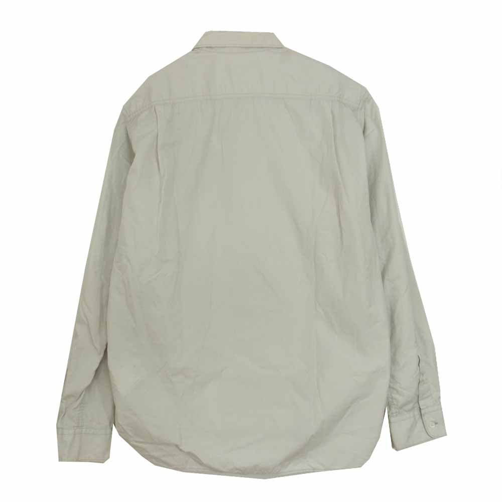 COMME des GARCONS コムデギャルソン HOMME 21SS HG-B008 AD2020 L/S COTTON SHIRT オム 製品加工 パッカリング ブロード 長袖 シャツ グレー系 L【中古】