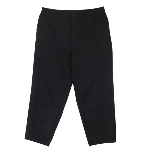 COMME des GARCONS コムデギャルソン SHIRT フランス製 18SS S26146 エステルウール クロップド テーパードパンツ ブラック系 M【中古】