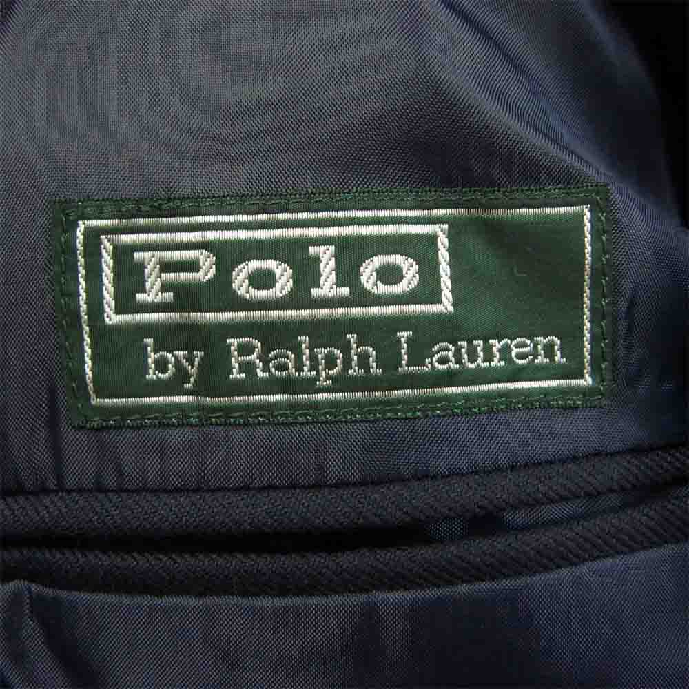 POLO RALPH LAUREN ポロ・ラルフローレン 金ボタン 紺ブレザー ウール ...