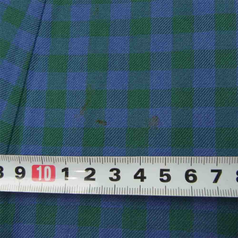 Drawer ドゥロワー チェック 巻き スカート ロング グリーン系 36【中古】