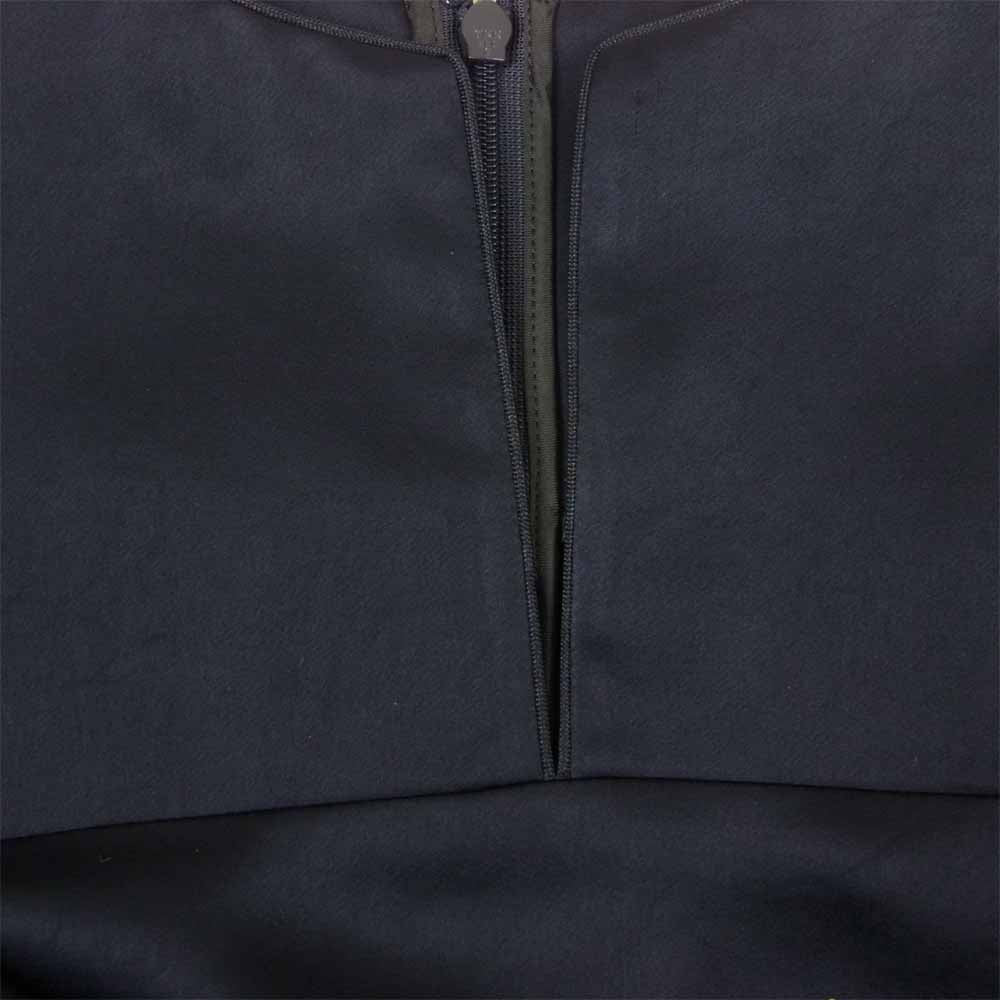 シクラス キーネック ギャザー ロング ドレス ワンピース  ネイビー系 34【美品】【中古】