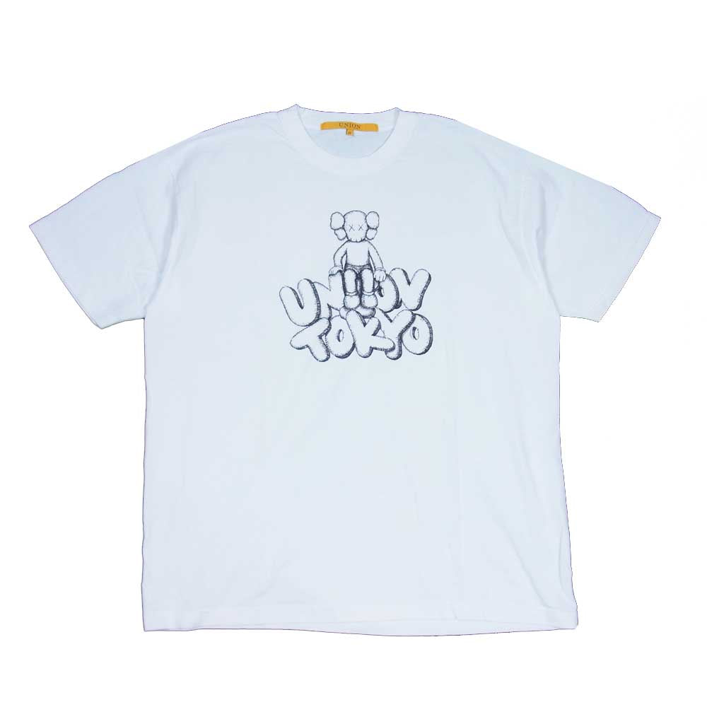 カウズ UNION TOKYOオープン記念 TEE ホワイト系 IV【新古品】【未使用】【中古】
