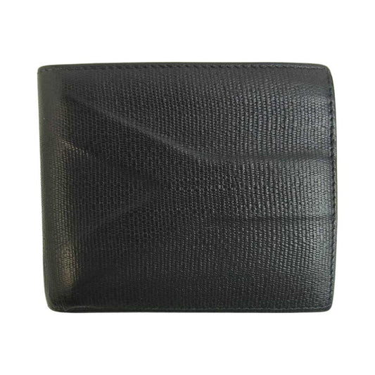 YVES SAINT LAURENT イヴサンローラン 2つ折り 財布 ブラック系【中古】
