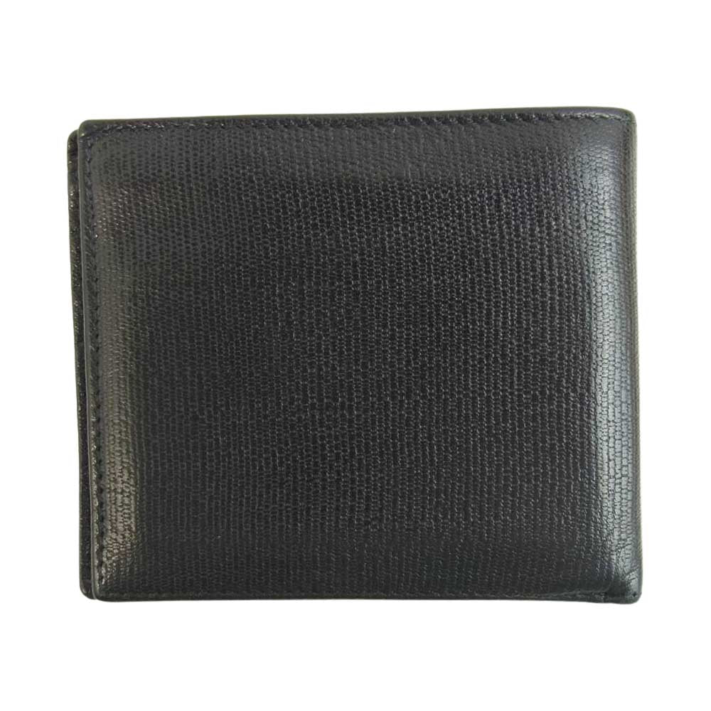 YVES SAINT LAURENT イヴサンローラン 2つ折り 財布 ブラック系【中古】