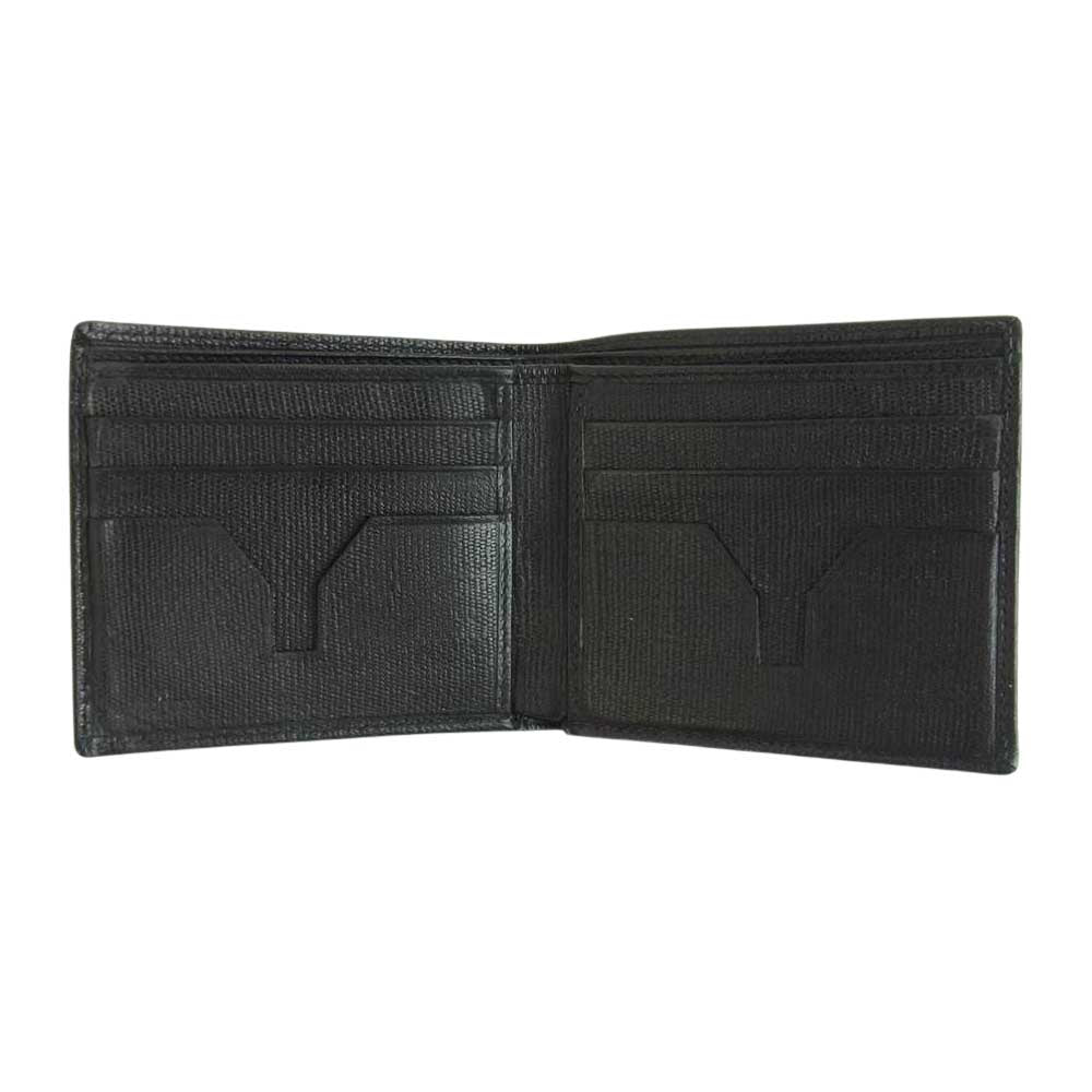 YVES SAINT LAURENT イヴサンローラン 2つ折り 財布 ブラック系【中古】