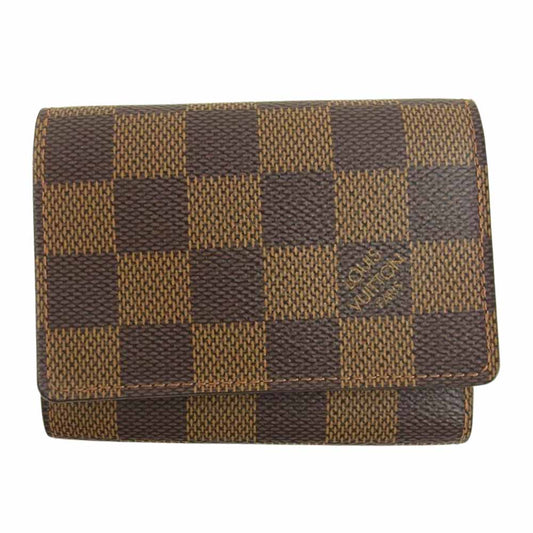 LOUIS VUITTON ルイ・ヴィトン N62920 ダミエ アンヴェロップ カルト ドゥ ヴィジット 名刺入れ カードケース ブラウン系【中古】