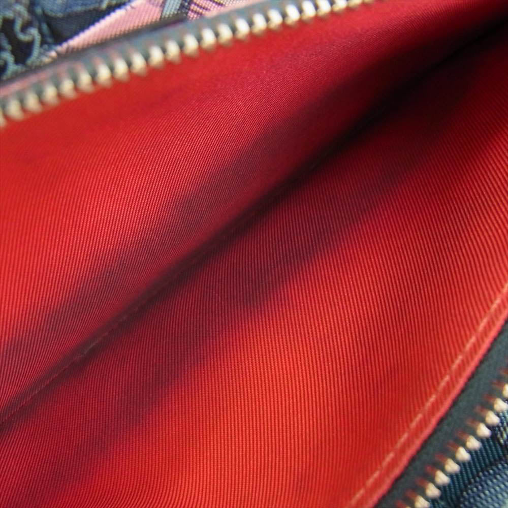 HERMES エルメス T刻印 アザップ ロング シルクイン デッラ カヴァッレリア ラウンドファスナー ウォレット ブルー系【中古】
