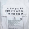 MAISON MARGIELA メゾンマルジェラ 10ライン スタッフタグ S30DL0358 スナップ ハトメシーム オープンカラー シャツ ホワイト系 39【中古】