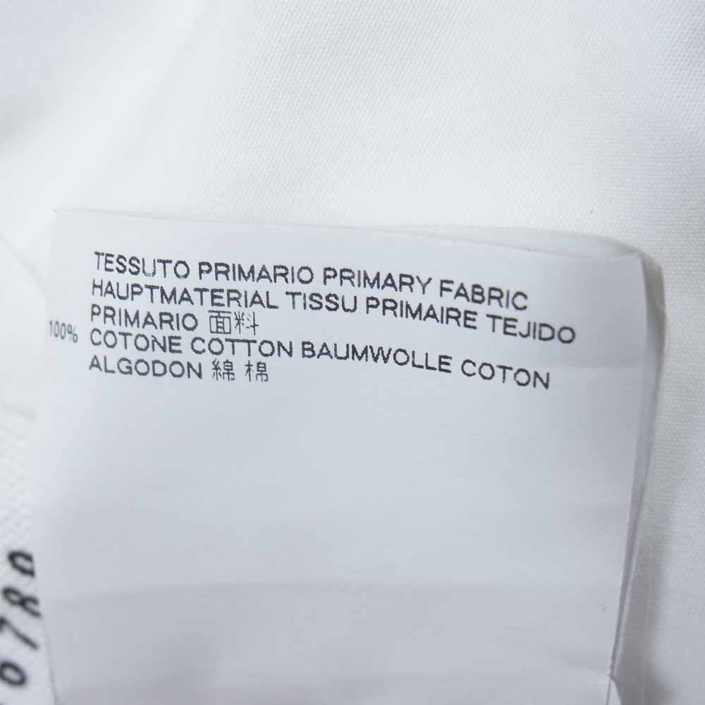 MAISON MARGIELA メゾンマルジェラ 10ライン スタッフタグ S30DL0358 スナップ ハトメシーム オープンカラー シャツ ホワイト系 39【中古】