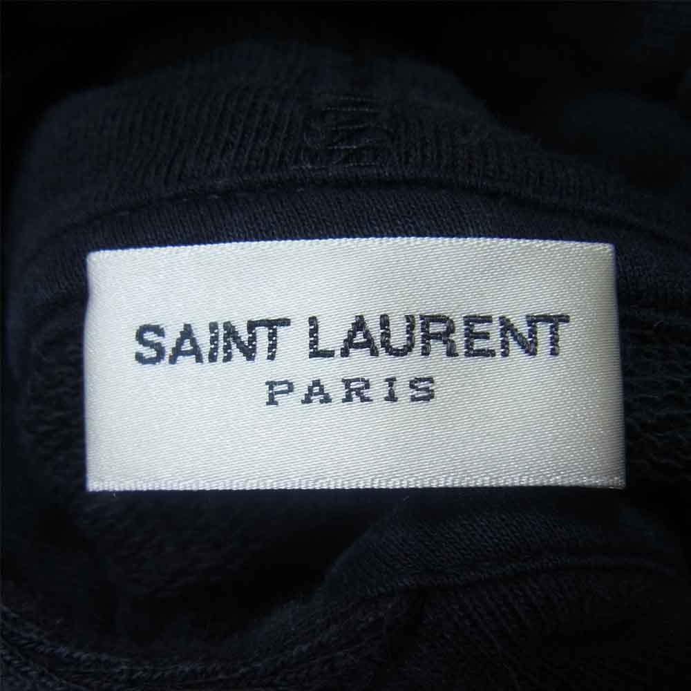 SAINT LAURENT サンローラン ケリングジャパンタグ 553452 YBCP2 ポラロイドプリント プルオーバー パーカー ブラック系 XS【中古】