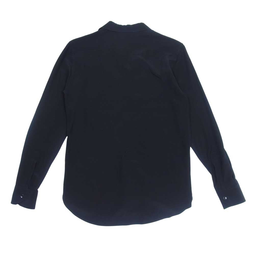 SAINT LAURENT サンローラン ケリングジャパンタグ 510433 Y100W シルク100％ 長袖シャツ ブラック系 F38【中古】