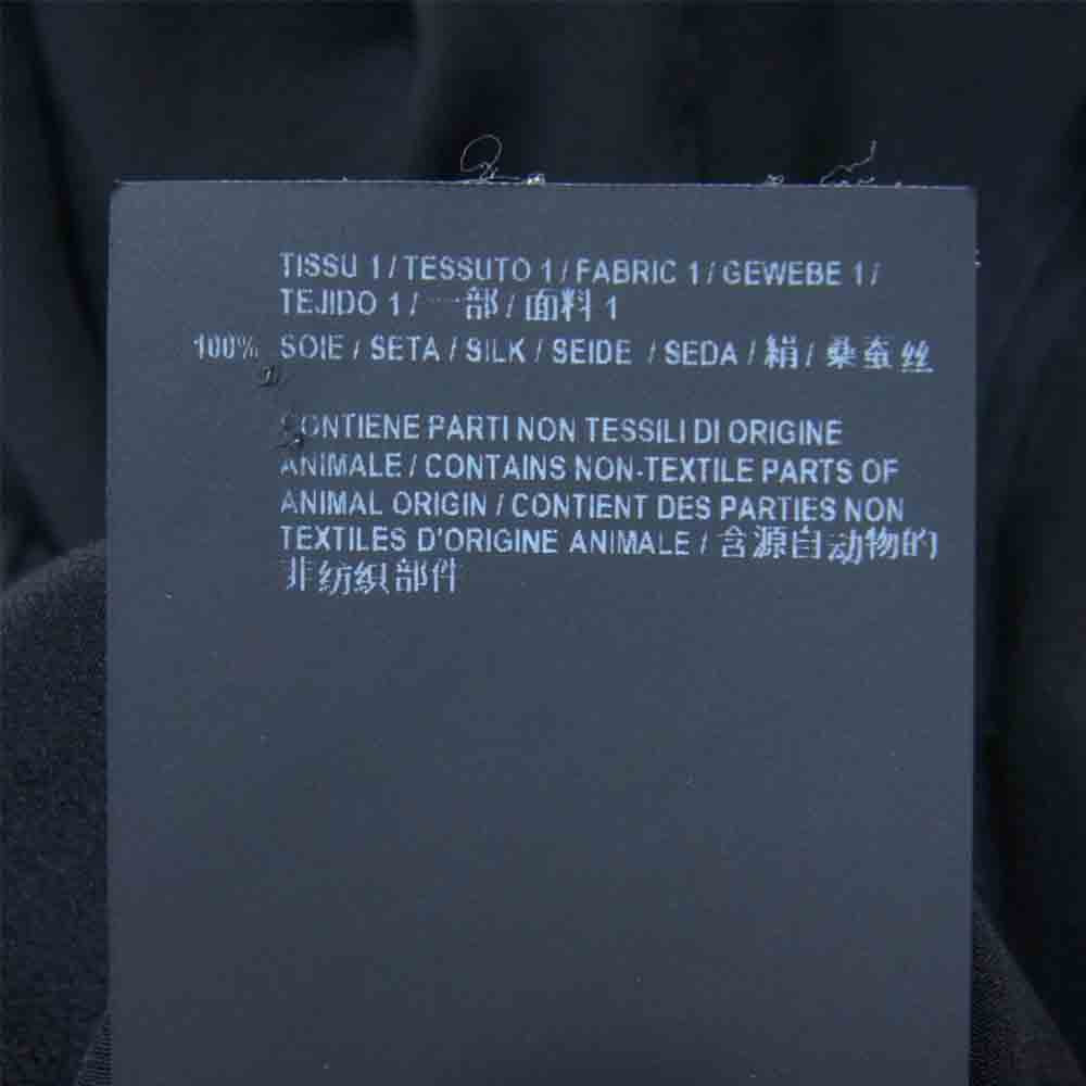 SAINT LAURENT サンローラン ケリングジャパンタグ 510433 Y100W シルク100％ 長袖シャツ ブラック系 F38【中古】