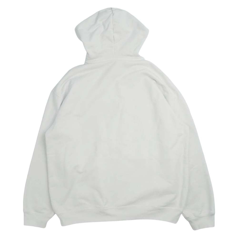 BALENCIAGA バレンシアガ 570811 TIV55 ジャパン表記タグ NEW COPYRIGHT MEDIUM FIT HOODIE コピーライトロゴプリント プルオーバー パーカー ホワイト系 M【美品】【中古】