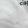 BALENCIAGA バレンシアガ 570811 TIV55 ジャパン表記タグ NEW COPYRIGHT MEDIUM FIT HOODIE コピーライトロゴプリント プルオーバー パーカー ホワイト系 M【美品】【中古】