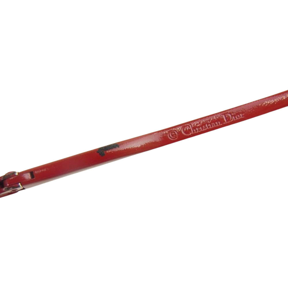 Christian Dior クリスチャンディオール TOREADIOR スタッズ サングラス レッド系【中古】