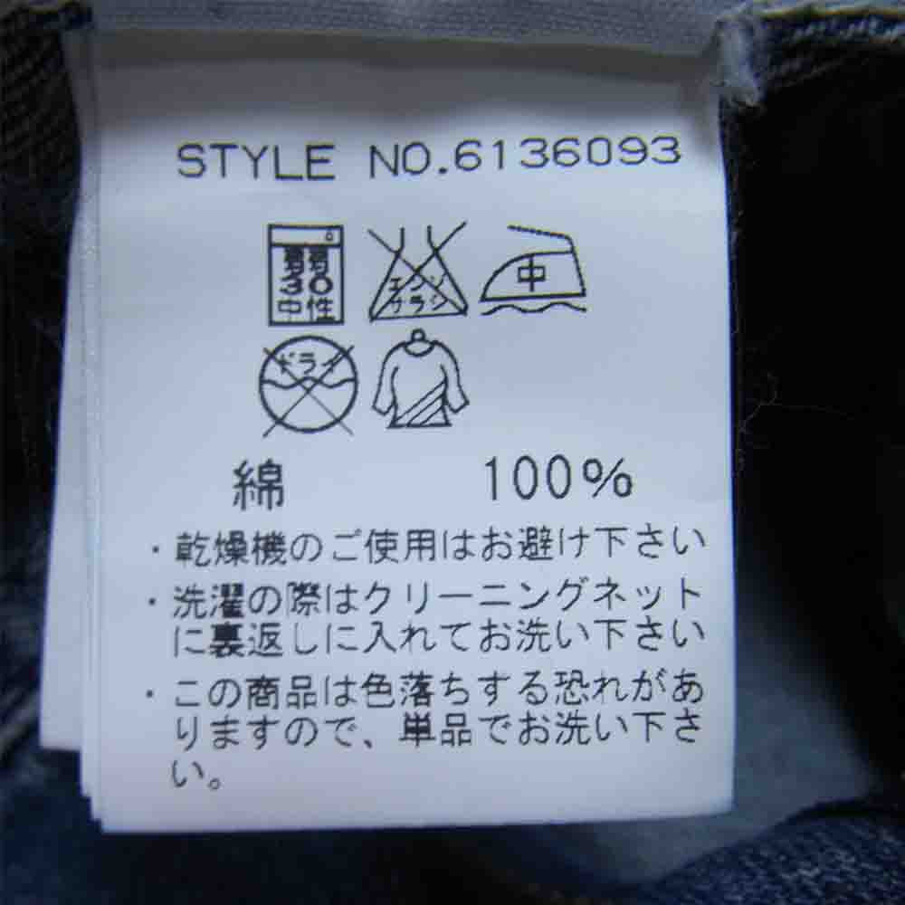 AVIREX アヴィレックス TYPE BLUE タイプ ブルー ワッペン 刺繍 カスタム デニム ジャンプ スーツ ツナギ インディゴブルー系 XL【中古】