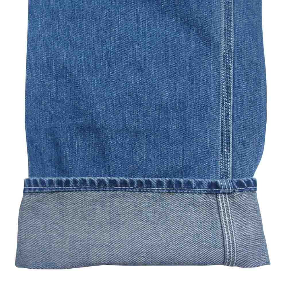 AVIREX アヴィレックス TYPE BLUE タイプ ブルー ワッペン 刺繍 カスタム デニム ジャンプ スーツ ツナギ インディゴブルー系 XL【中古】