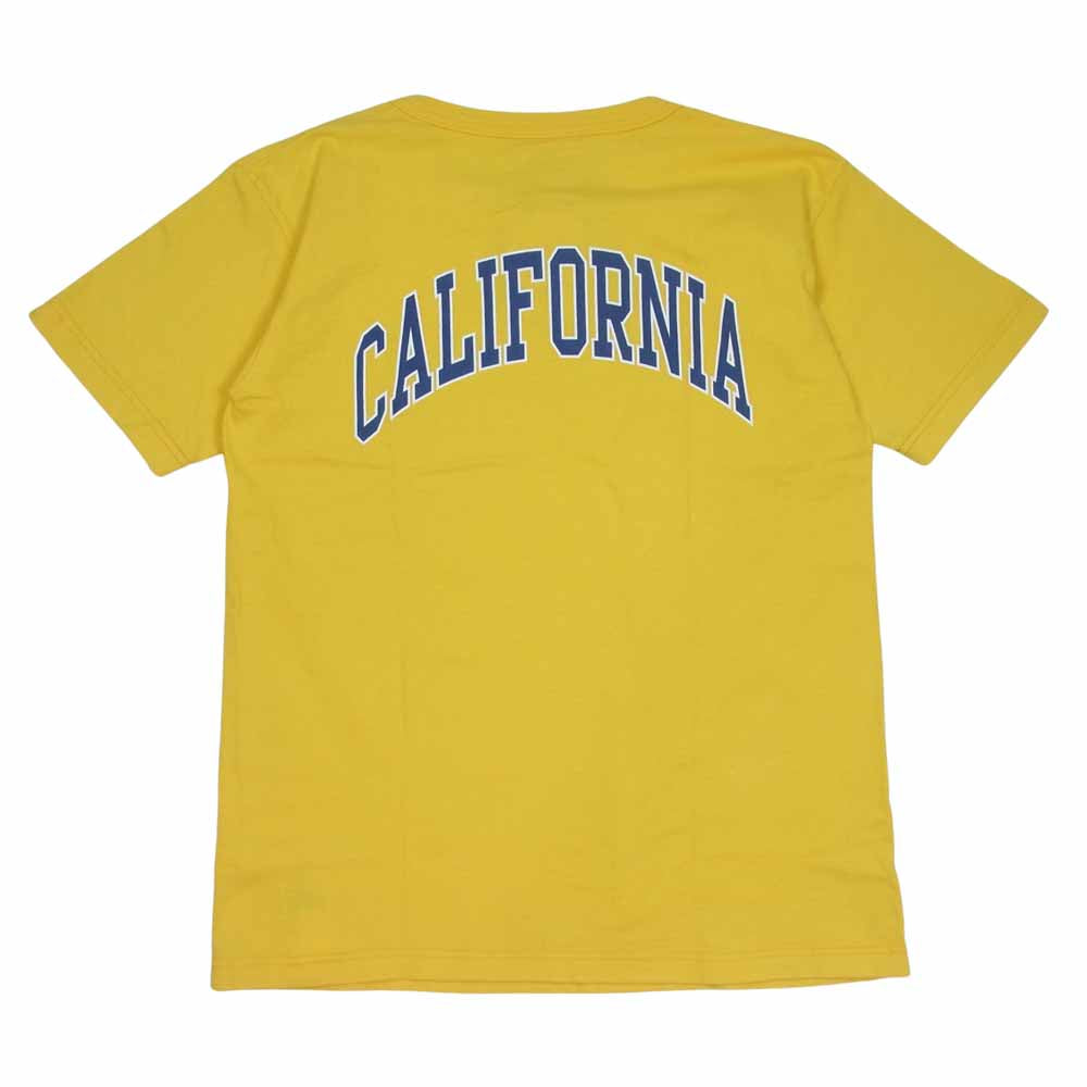 STANDARD CALIFORNIA スタンダードカリフォルニア × CHAMPION チャンピオン SD T1011 ロゴ プリント Tシャツ イエロー系 M【新古品】【未使用】【中古】