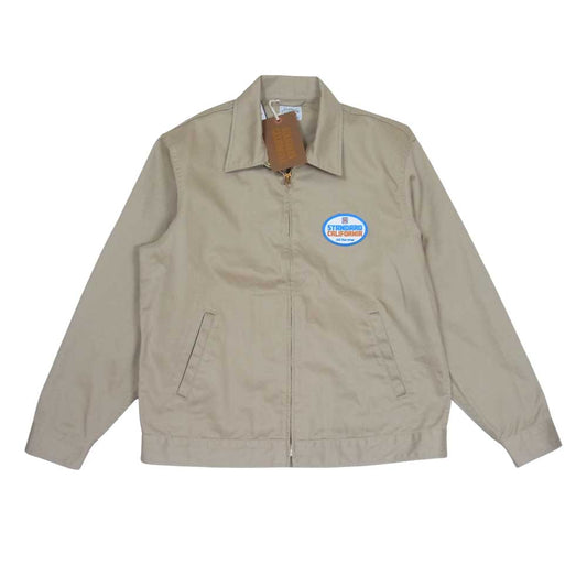 STANDARD CALIFORNIA スタンダードカリフォルニア 22SS SD Oval Logo Patch Work Jacket オーバル ロゴ パッチ ワッペン ワークジャケット ベージュ系 M【新古品】【未使用】【中古】