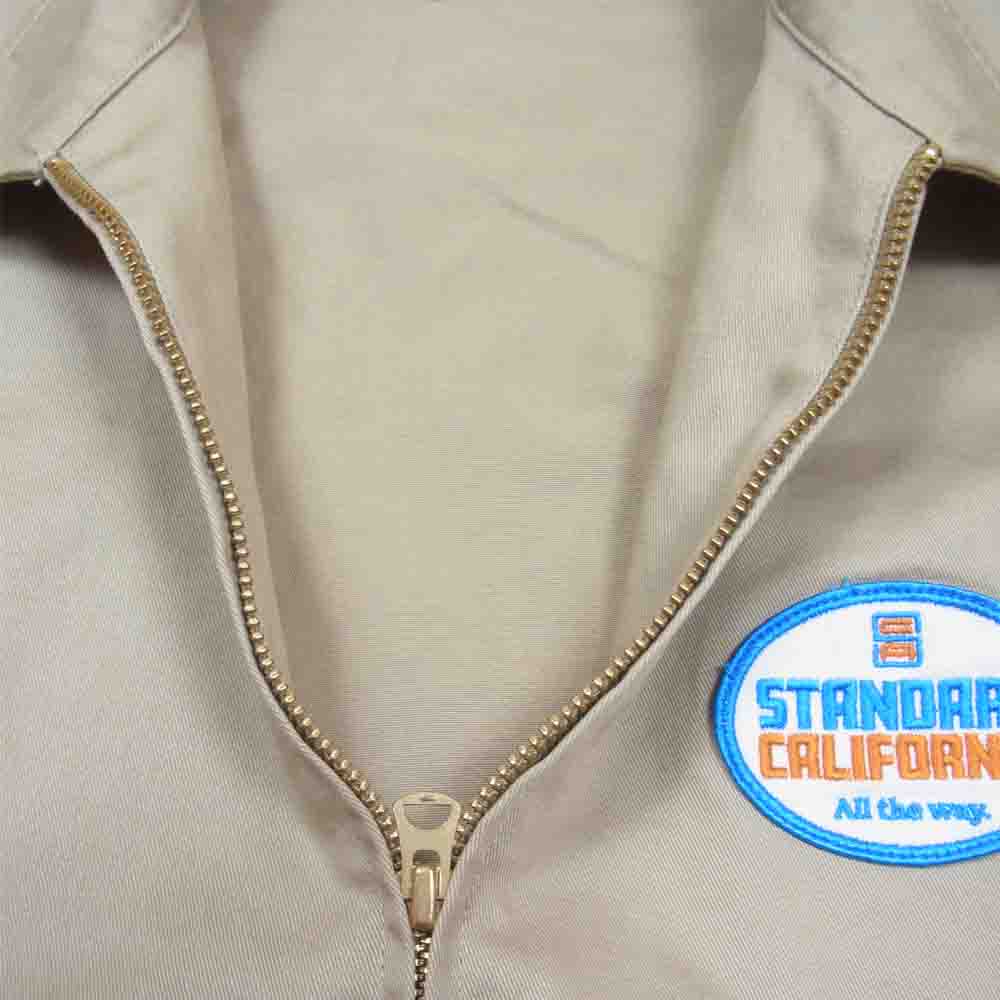STANDARD CALIFORNIA スタンダードカリフォルニア 22SS SD Oval Logo Patch Work Jacket オーバル ロゴ パッチ ワッペン ワークジャケット ベージュ系 M【新古品】【未使用】【中古】