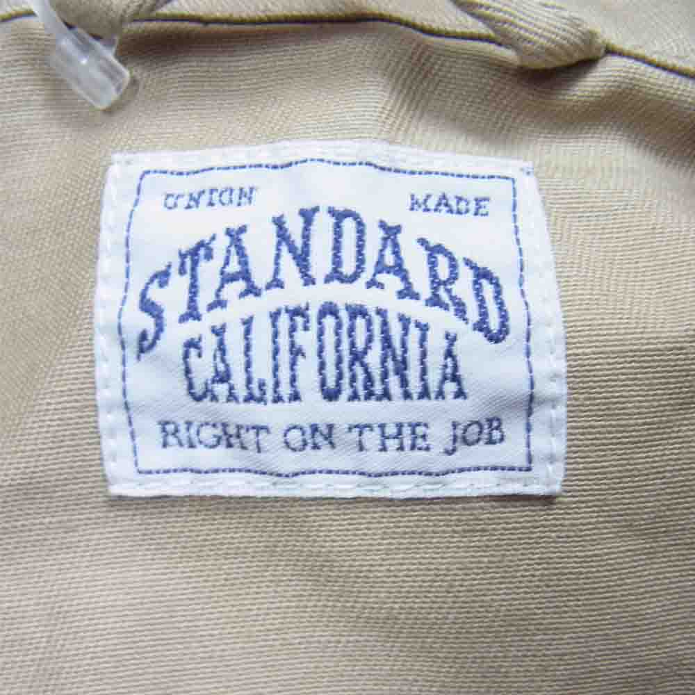 STANDARD CALIFORNIA スタンダードカリフォルニア 22SS SD Oval Logo Patch Work Jacket オーバル ロゴ パッチ ワッペン ワークジャケット ベージュ系 M【新古品】【未使用】【中古】