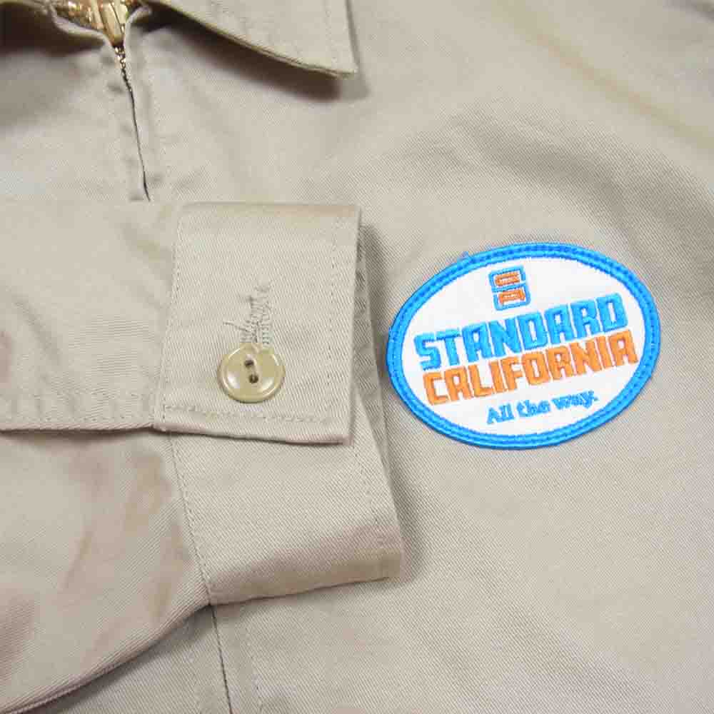 STANDARD CALIFORNIA スタンダードカリフォルニア 22SS SD Oval Logo Patch Work Jacket オーバル ロゴ パッチ ワッペン ワークジャケット ベージュ系 M【新古品】【未使用】【中古】
