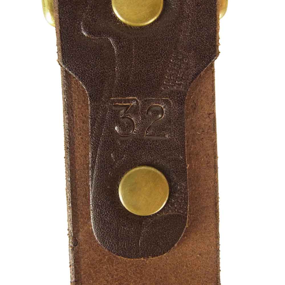 STANDARD CALIFORNIA スタンダードカリフォルニア × HTC エイチティーシー BELT EMB12 END ONLY #FLOWER ST 1.25 エンボスレザー エンドオンリー フラワー スタッズ レザー ベルト ブラウン系 32【新古品】【未使用】【中古】