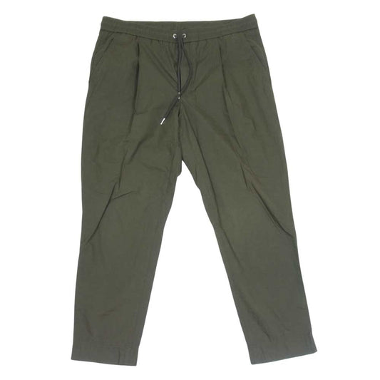 MONCLER モンクレール PANTALONE SPORTIVO コットン イージー パンツ カーキ系 48【中古】