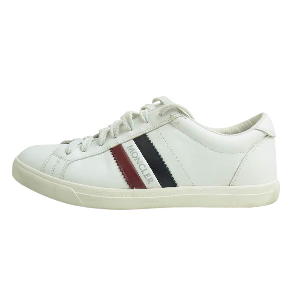 MONCLER モンクレール NEW MONACO モナコ サイドロゴ スニーカー ホワイト ホワイト系 40【中古】