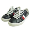 MONCLER モンクレール NEW MONACO SCARPA モナコ サイドロゴ スニーカー ブラック ブラック系 41【中古】