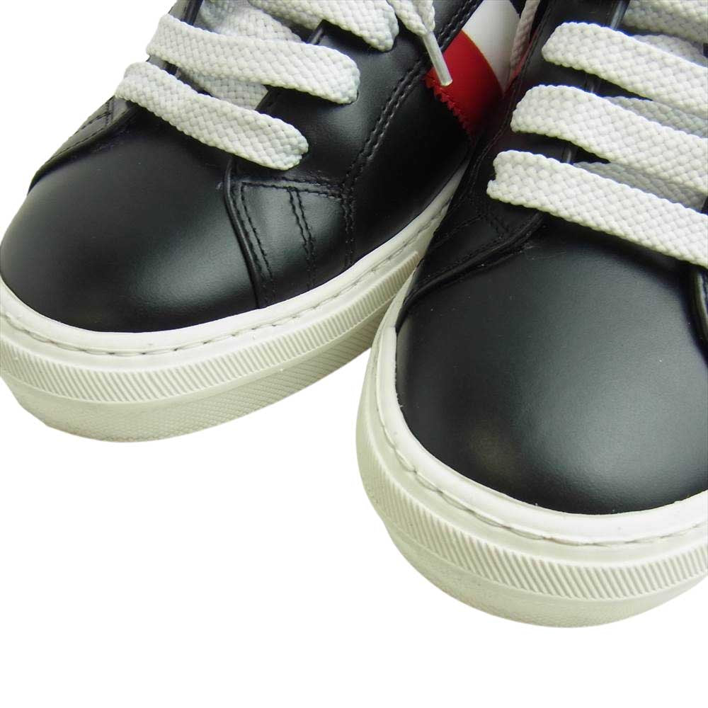 MONCLER モンクレール NEW MONACO SCARPA モナコ サイドロゴ スニーカー ブラック ブラック系 41【中古】