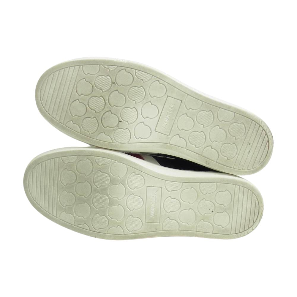 MONCLER モンクレール NEW MONACO SCARPA モナコ サイドロゴ スニーカー ブラック ブラック系 41【中古】