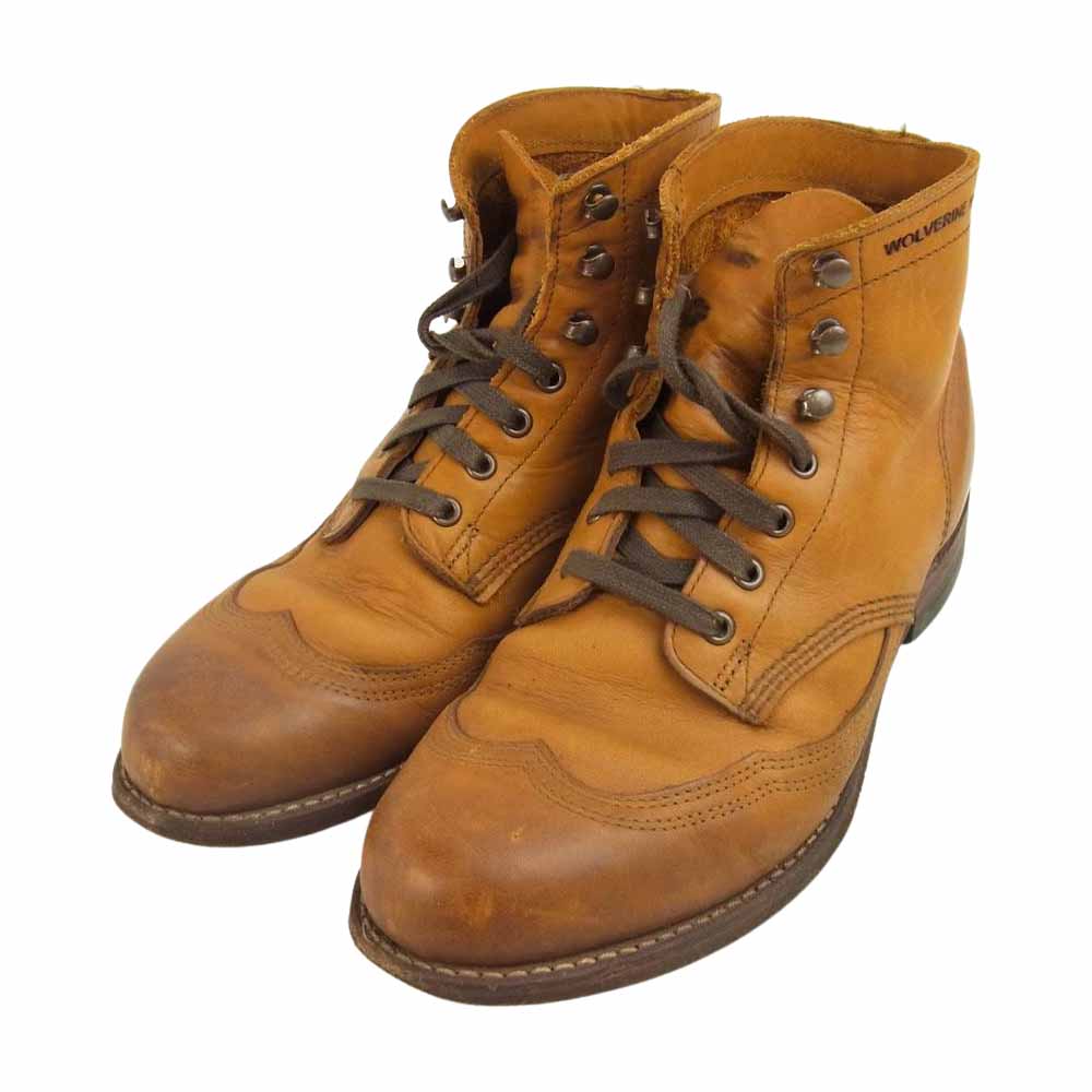 WOLVERINE ウルヴァリン 1000 MILE BOOT ウィングチップ マイル ブーツ ライトブラウン系【中古】