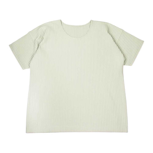 ISSEY MIYAKE イッセイミヤケ HOMME PLISSE オムプリッセ HP55JK020 プリーツ クルーネック カットソー 半袖 グレー系 3【中古】