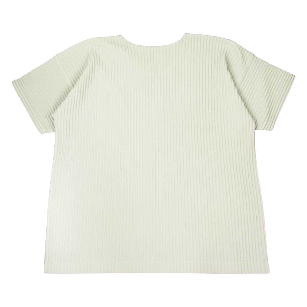 ISSEY MIYAKE イッセイミヤケ HOMME PLISSE オムプリッセ HP55JK020 プリーツ クルーネック カットソー 半袖 グレー系 3【中古】