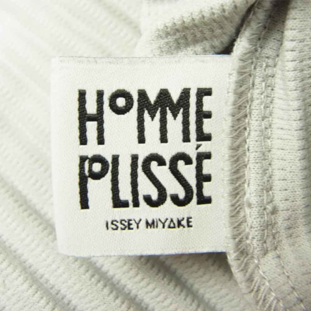 ISSEY MIYAKE イッセイミヤケ HOMME PLISSE オムプリッセ HP55JK020 プリーツ クルーネック カットソー 半袖 グレー系 3【中古】