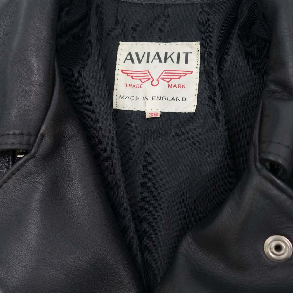 Lewis Leathers ルイスレザー 441T Cyclone サイクロン タイトフィット カウハイド ライダース ジャケット ブラック系 38【中古】