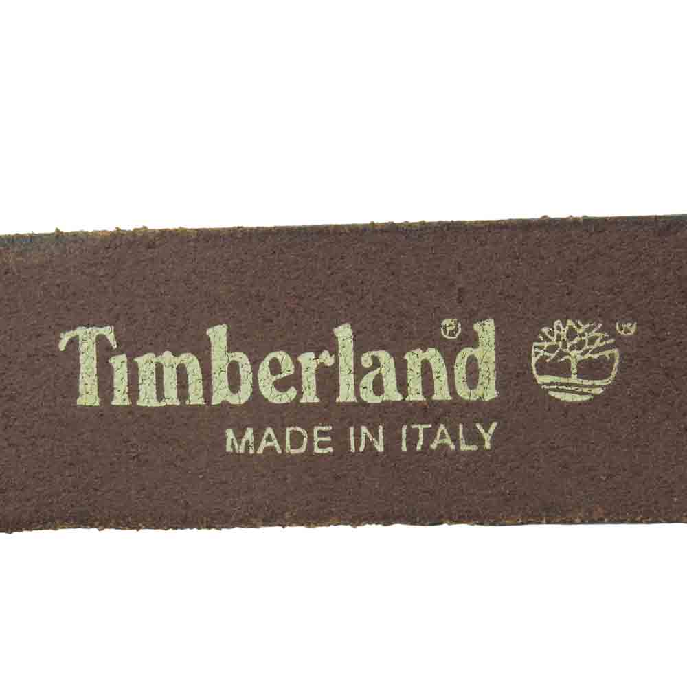 Timberland ティンバーランド M0482 212 ターコイズ コンチョ バックル レザー ベルト ブラウン系 M【中古】