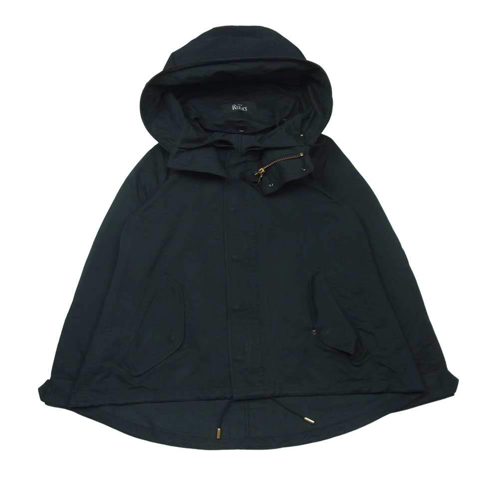 THE RERACS ザリラクス LOOSE SHORT MODS COAT ルーズ ショート モッズ コート 日本製 ブラック系【中古】