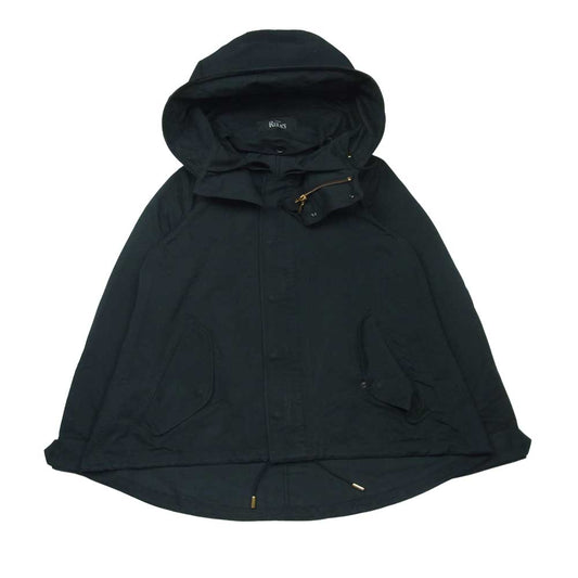 THE RERACS ザリラクス LOOSE SHORT MODS COAT ルーズ ショート モッズ コート 日本製 ブラック系【中古】