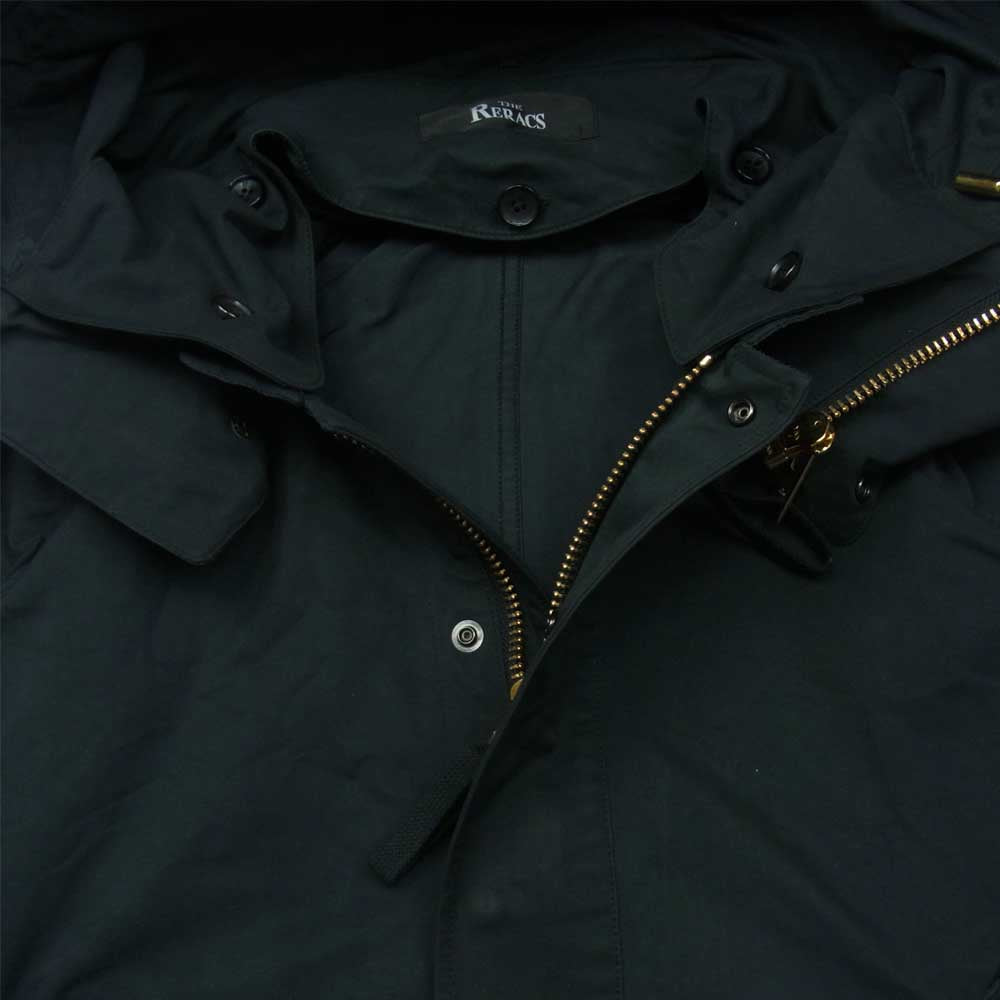 THE RERACS ザリラクス LOOSE SHORT MODS COAT ルーズ ショート モッズ コート 日本製 ブラック系【中古】