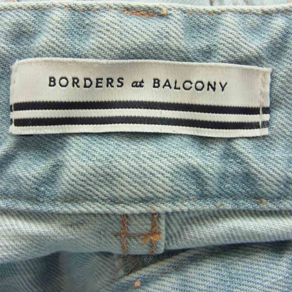 ボーダーズ アット バルコニー BD2211-3F-09  フレア デニム パンツ 38 インディゴブルー系 38【新古品】【未使用】【中古】