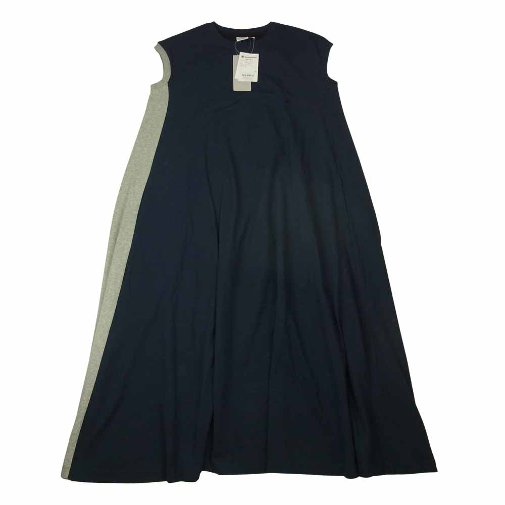 Champion チャンピオン CWST321 BEAMS ビームス 別注 CRAZY クレイジーパターン スウェット ワンピース ネイビー系 XS【新古品】【未使用】【中古】